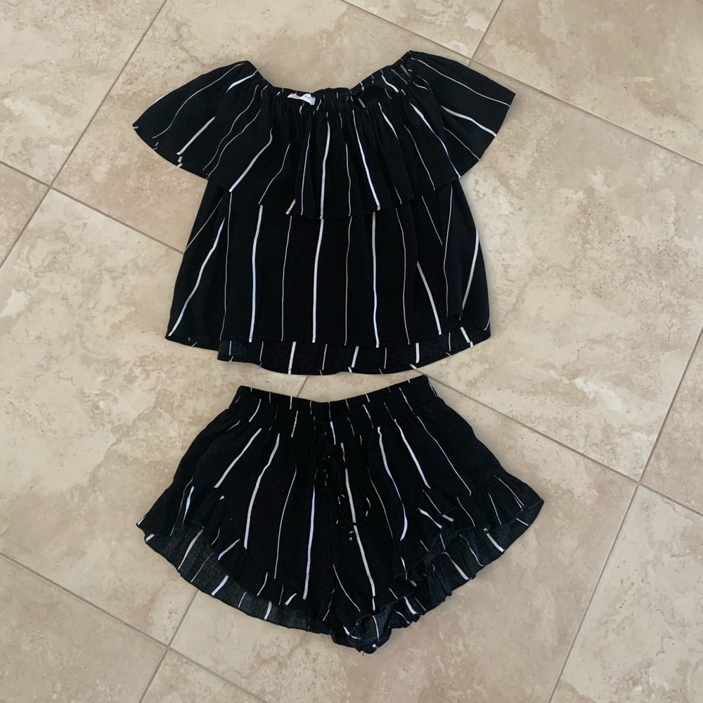 2 piece shorts and top set